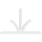 Ekena Millwork Richland Architectural Grade PVC Gable Bracket, 72"W x 45"H x 4"D x 4"F, 15/12 Pitch GBP072X45X0404RIC00 - alternate 4